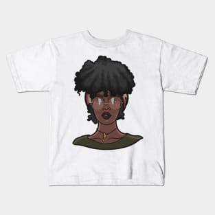 Black Woman Cute and Kinky Kids T-Shirt